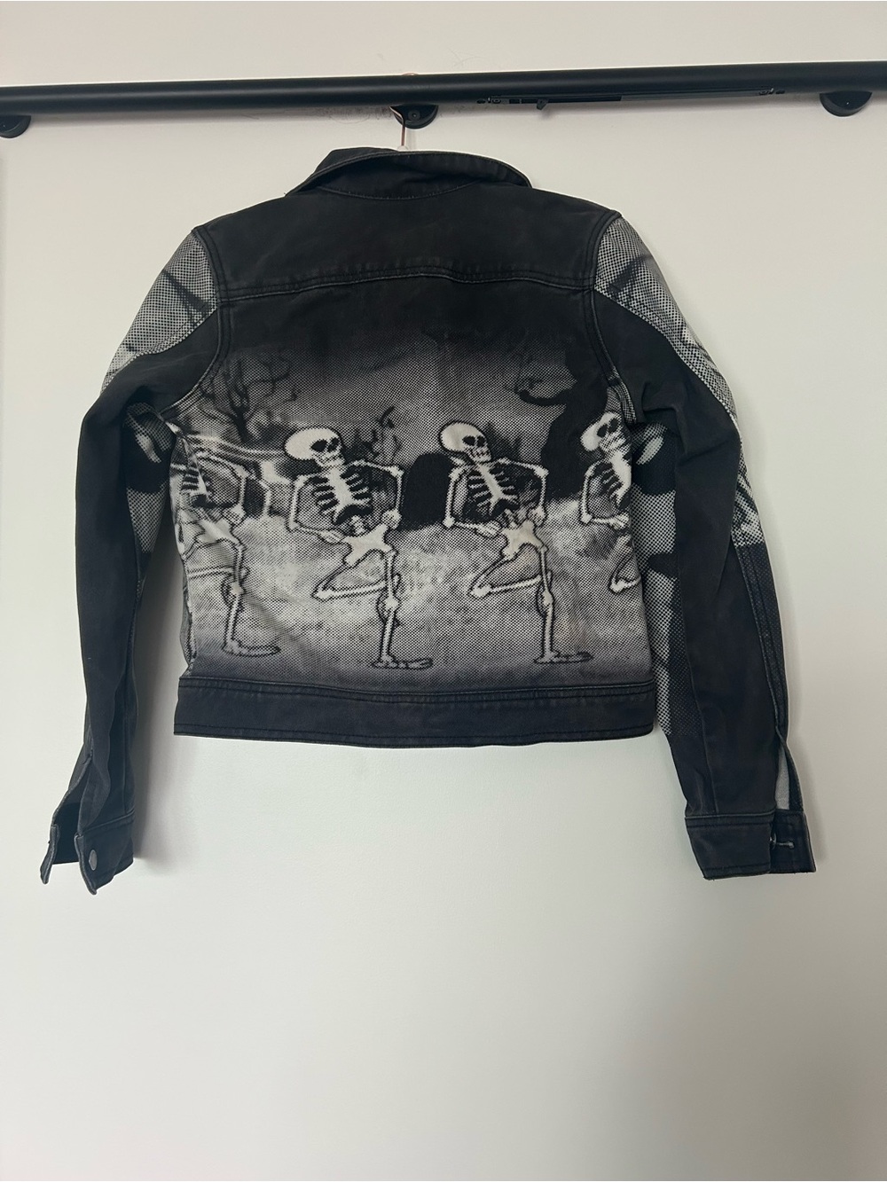 Disney Parks The Skeleton Dance Silly Symphony small denim jacket - Picture 3 of 16